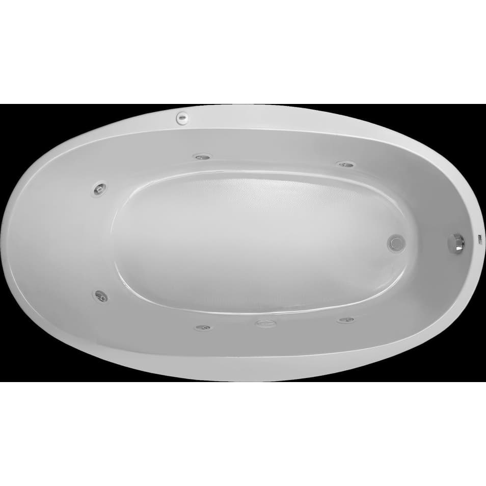 PROFLO 70" x 40" Drop In 6 Jet Whirlpool Bath Tub