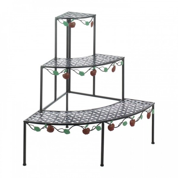 3 Tier Apple Motif Plant Stand
