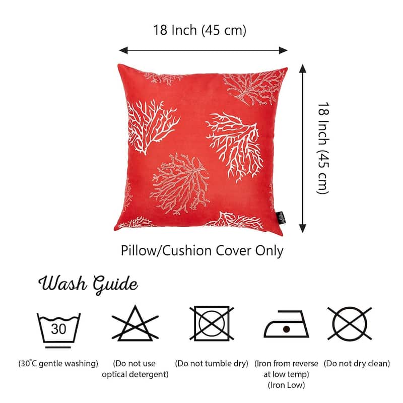 Nautica Red Reef Throw Pillow Cover (Set of 2)