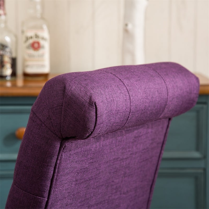 Solid Wood Tufted Parsons Dining Chair (Set of 2)