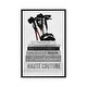 preview thumbnail 1 of 13, iCanvas "Fashionista Reads III" by Natasha Wescoat Framed Silver - 40x26