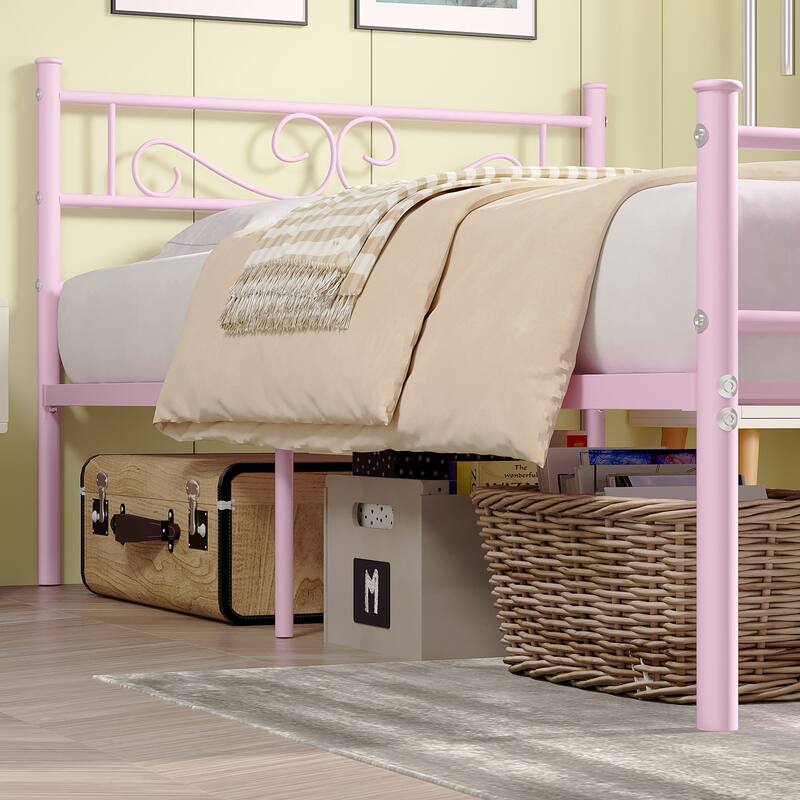 VECELO Premium Platform Bed Frame with Headboard,Easy Set-up Twin/Full/Queen Size Bed
