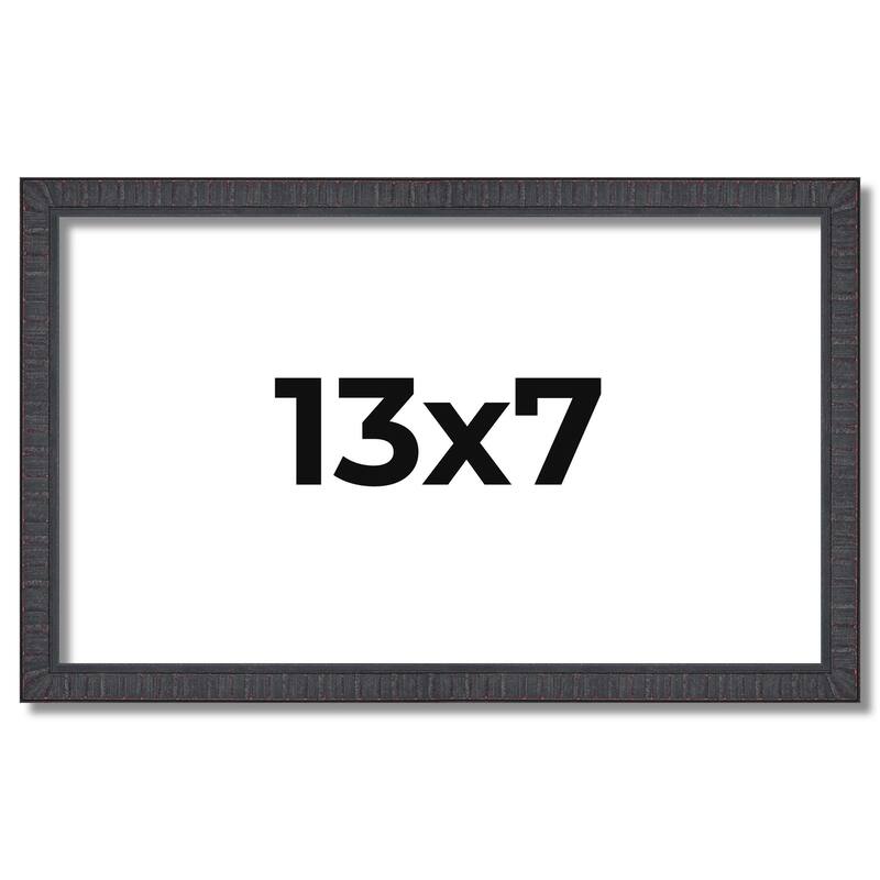 13x7 Frame Brown Solid Wood Picture Frame - Complete Modern Photo