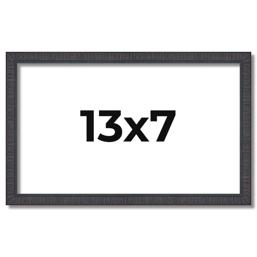 13x7 Frame Brown Solid Wood Picture Frame - Complete Modern Photo