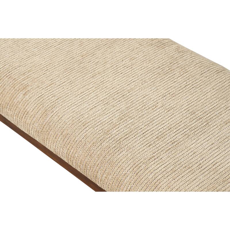 Bedroom End of Bed Bench Hallway Bench with Wooden Legs, Stylish Dining Bench Accent Bench Upholstered Seat for Foyer