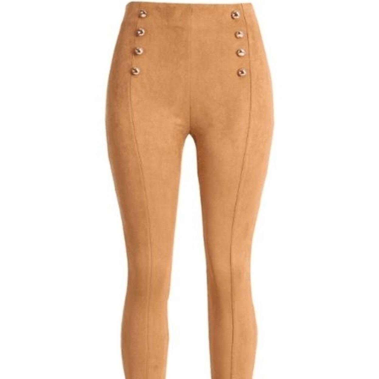 Shop High Waist Womens Jeans 2017 Autumn Casual Suede Pants Ladies