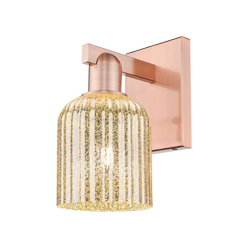 Innovations Lighting 716-1W-11-5 Bridal Veil Sconce Bridal Veil 11" - Antique Copper / Mercury