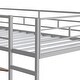 preview thumbnail 7 of 6, Silver Twin Metal Loft Bed with 2 Shelves and one Desk