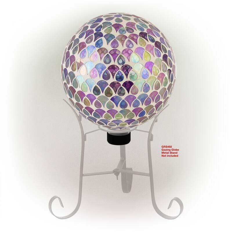10 Inch Gazing Globe Shinning Purple
