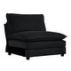 preview thumbnail 133 of 162, Cloud Chenille Upholstered Modular Sectional Sofa with DIY Combination Design Black Armless Seat+Toss Pillow