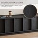 preview thumbnail 23 of 25, 78.74" Modern TV Stands with Brown Wood Grain,Mid Century Media Console With 4 Cabinets