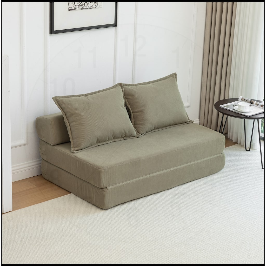 Foldable Sofa Bed Sleeper Lounge Chair with Pillow Floor Mattress