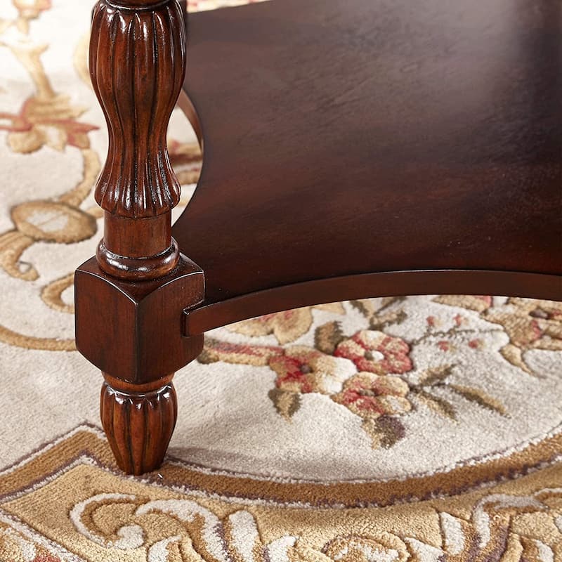 Solid Wood Coffee Table Console Table with Storage Drawer