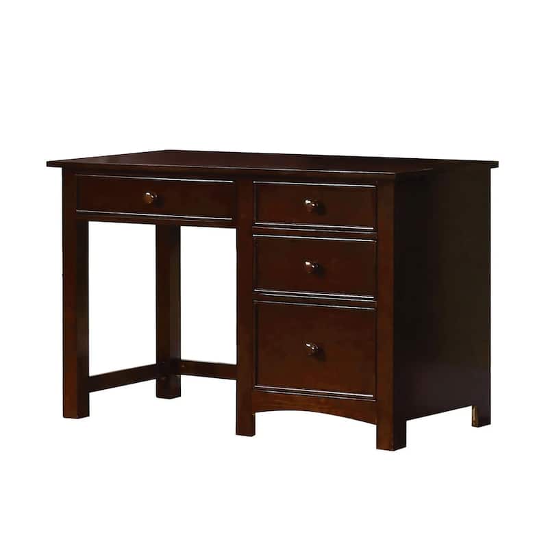 Romeo Transitional 48-inch Solid Wood 4-Drawer Computer Desk by Furniture of America