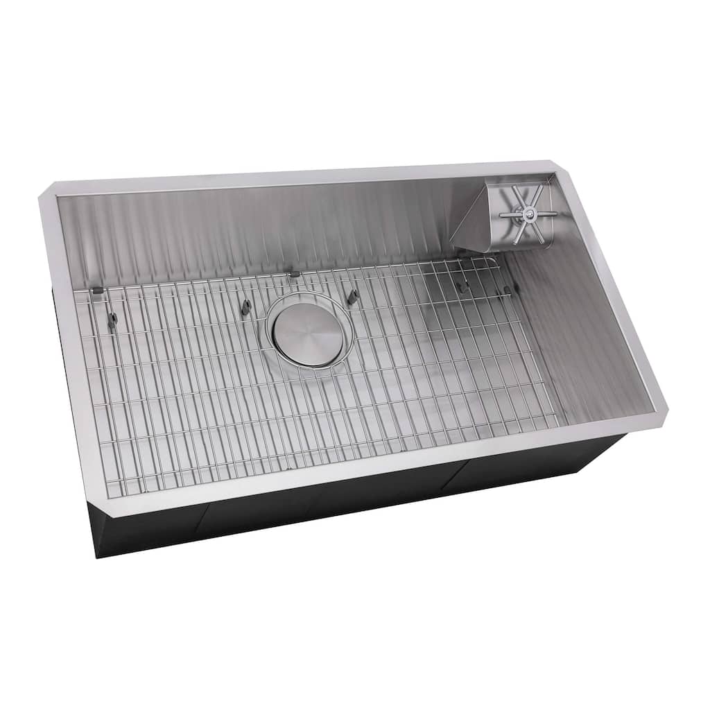 Ruvati 30-inch Undermount 16 Gauge Stainless Steel Rounded Corners Kitchen Sink - RVH7533