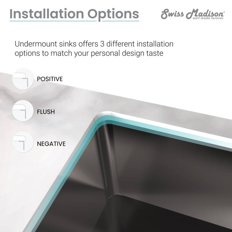 Tourner 21 x 18 Stainless Steel, Single Basin, Undermount Kitchen Sink