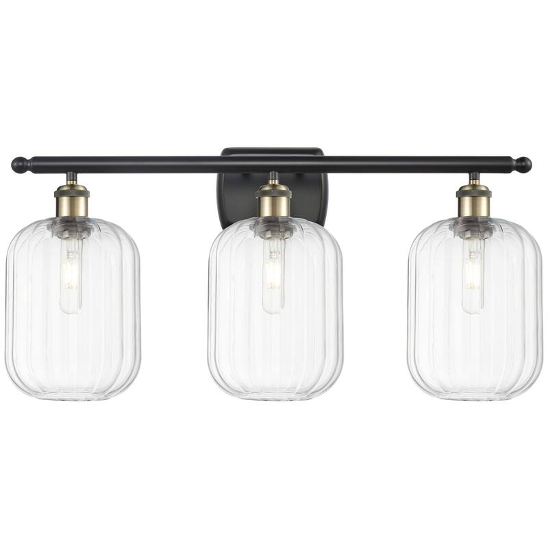Innovations Lighting 516-3W-13-27 Preston Vanity Preston 3 Light 27" - Black Antique Brass / Clear