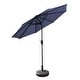 preview thumbnail 8 of 69, Lopes 9-foot Patio Umbrella with Bronze Finish Base Weight Stand Included