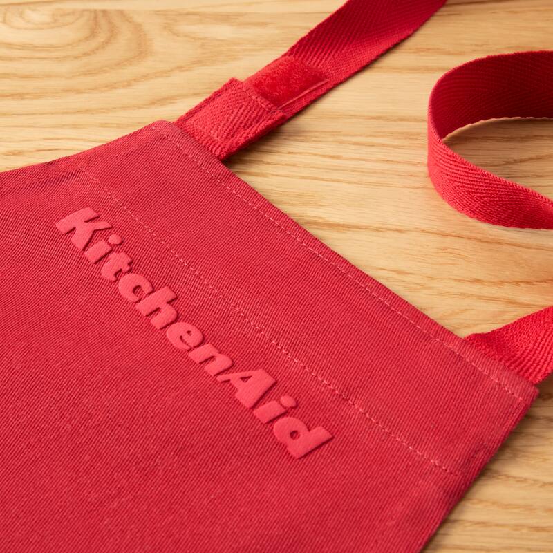 KITCHENAID Gourmet Series Gridlines Little Chef Apron, Water & Stain Resistant