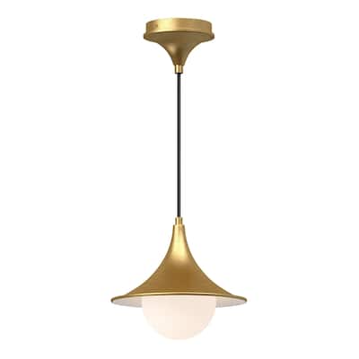 Alora Lighting PD525009OP Fuji 10" Wide Mini Pendant with Opal Glass
