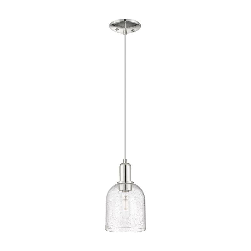 Innovations Lighting Endless Possibilities Arcadia - Bella - 1 Light 6" Cord Hung Mini Pendant - Polished Nickel/Seedy