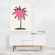 Tropical Tree Pink Illustrations Beach Botanical Art Print Poster - Bed 