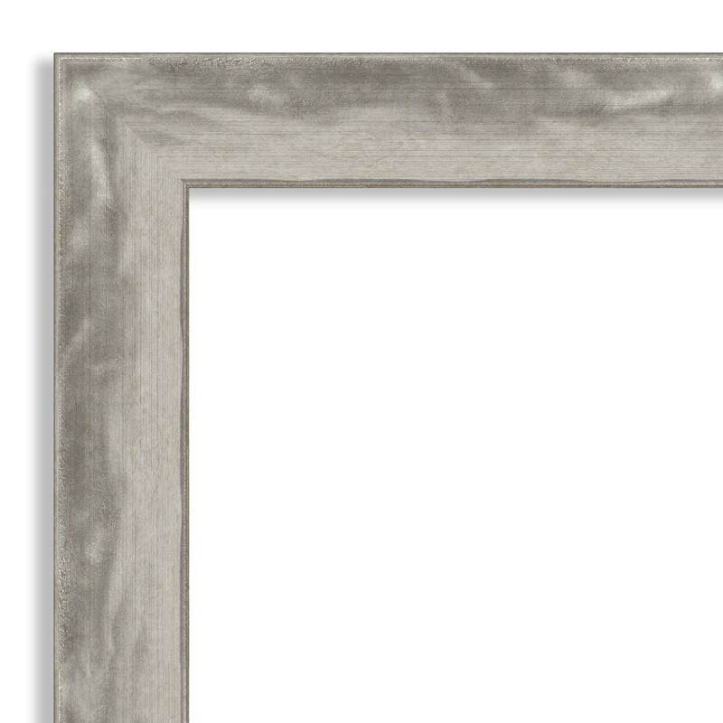 Waveline Silver Narrow Framed Natural Corkboard Bulletin Board