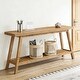 Two-Tier Entryway Table With Sofa And Space-Saving Console Table Design ...