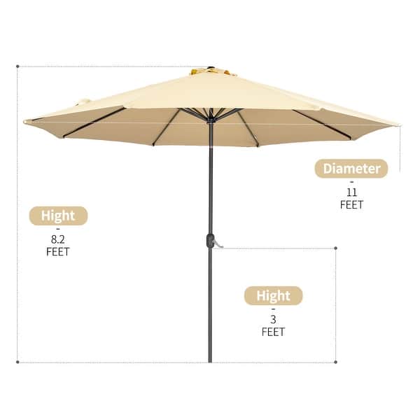 11 FT Patio Umbrella without Base Bed Bath & Beyond 33583094