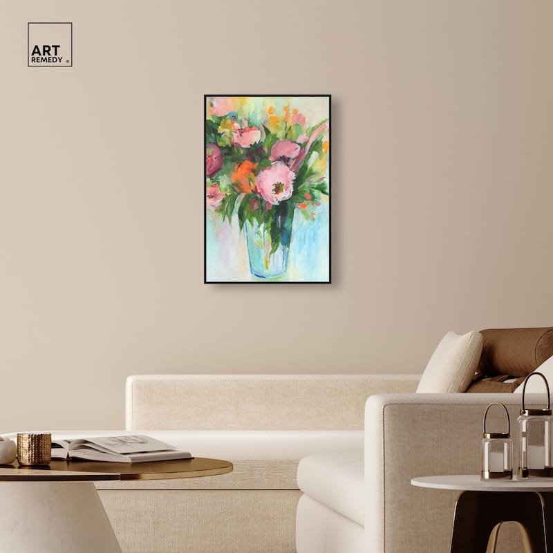 Charming Bouquet Canvas by Art Remedy