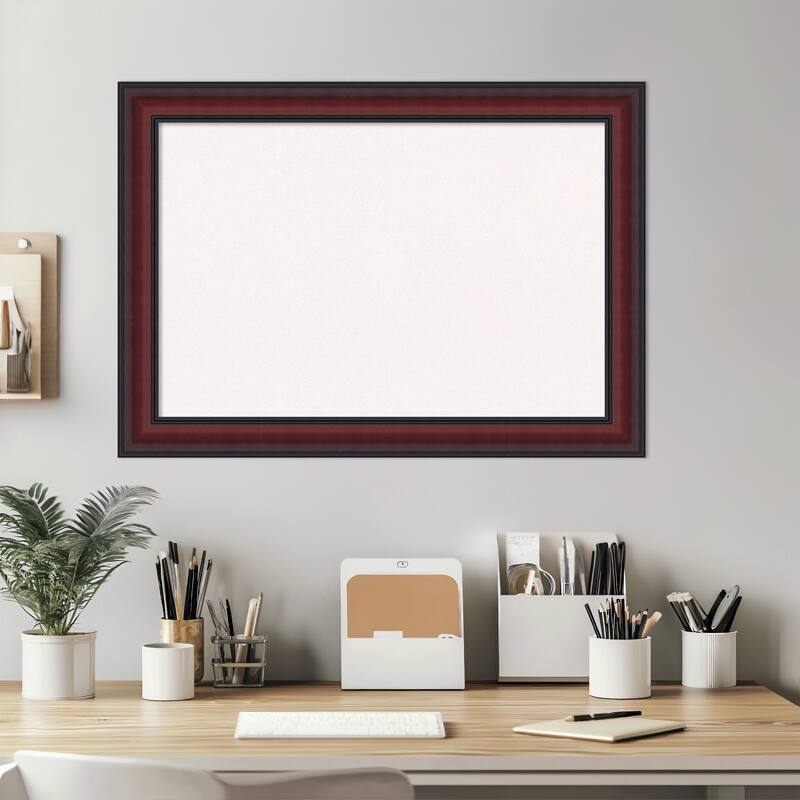 Dalat Cherry Framed Cork Board - Bulletin Board, Organization Board, Pin Board