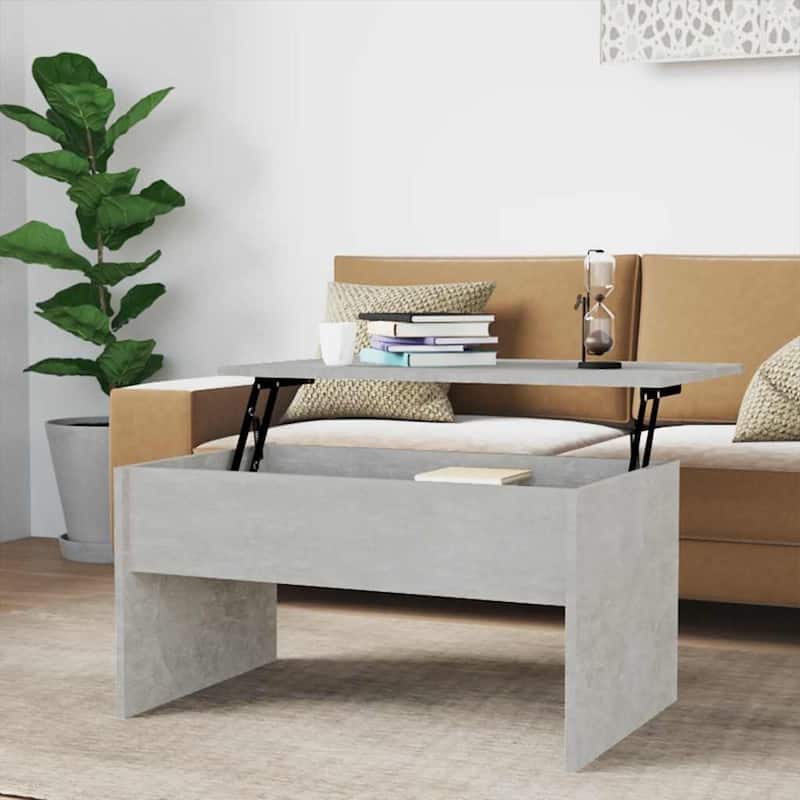 vidaXL Coffee Table Lift Top End Table Accent Side Sofa Table Engineered Wood - 31.5" x 19.9" x 16.3"