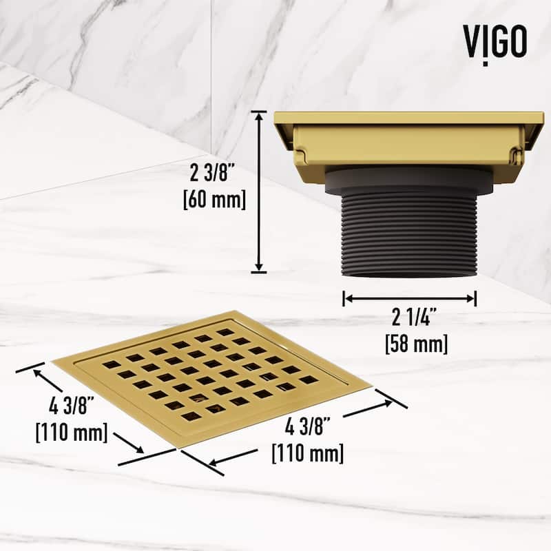 VIGO Elan Square Shower Drain