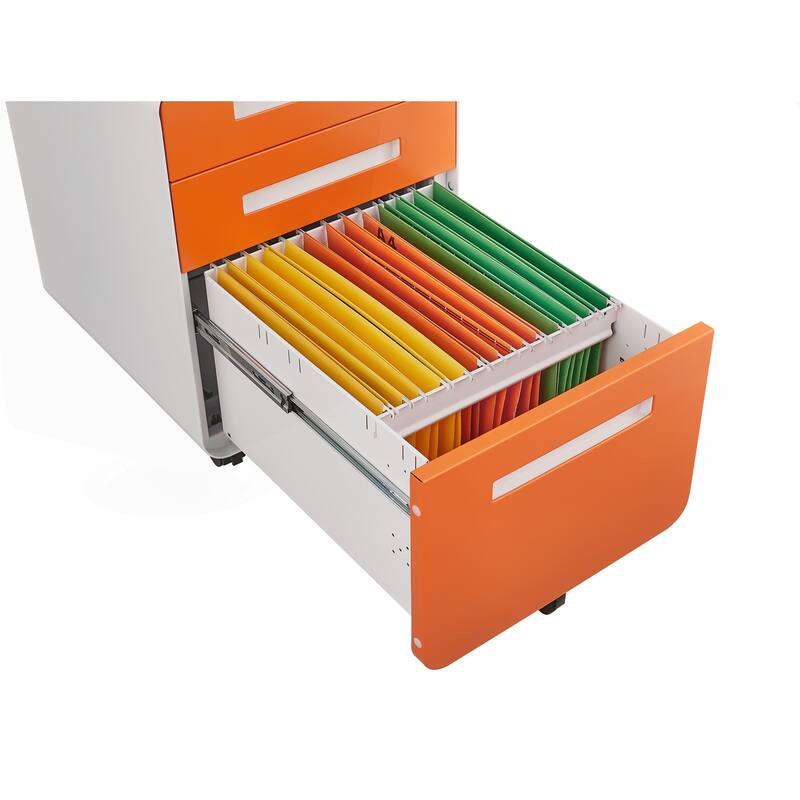 Multifunctional Mobile Filing Cabinet with Advanced Features for Efficient Storage