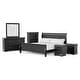 preview thumbnail 24 of 32, Furniture of America Devi Traditional Solid Wood 6-Piece Sleigh Bedroom Set
