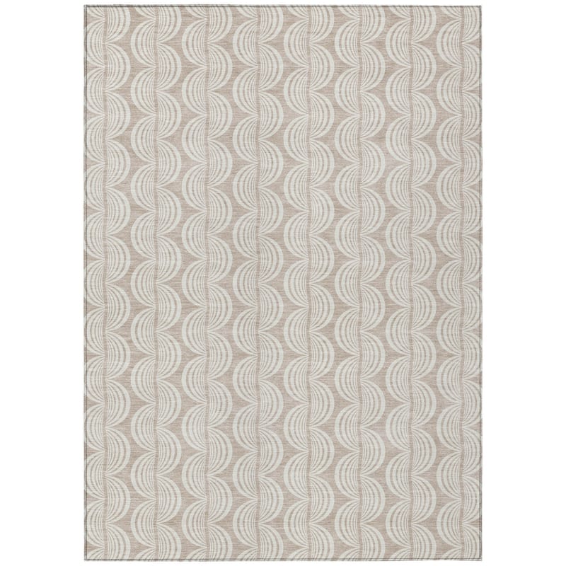 HomeRoots Ogee Transitional Rectangle Outdoor Rug