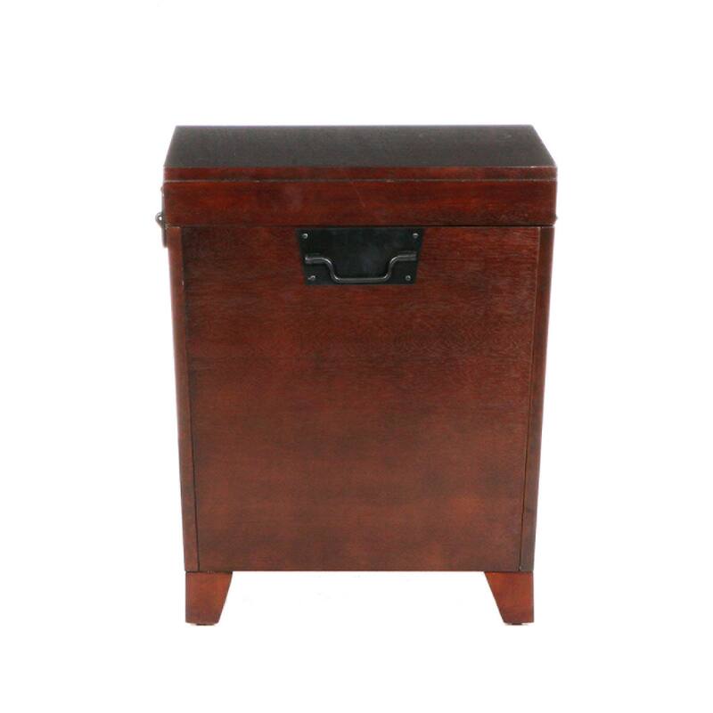 24" Brown Solid Wood And Manufactured Wood Square End Table - 20.75x21x24