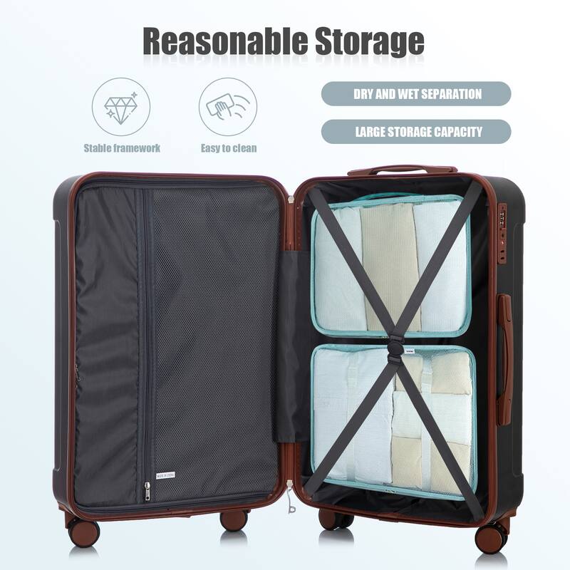 20"/24"/28" 3 pcs/set in ABS Spinner Wheel Luggage
