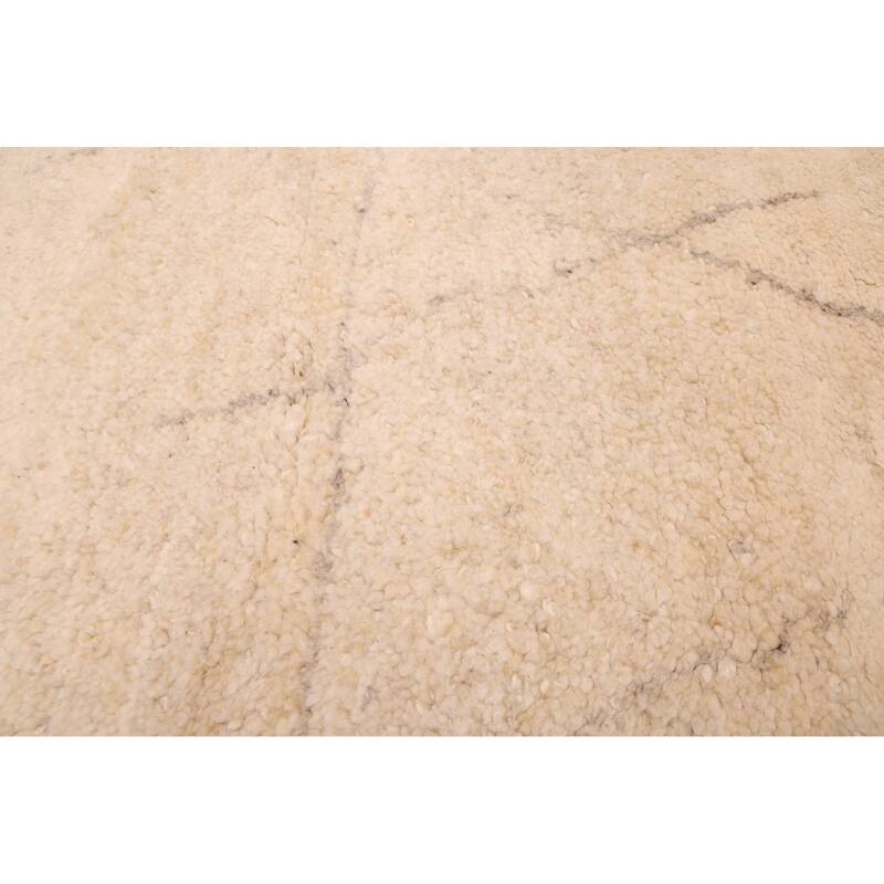 ECARPETGALLERY Hand-knotted Looma Cream Wool Rug - 7'11 x 9'8