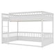 preview thumbnail 12 of 11, Convertible Bunk Bed with Ladder and Safety Guardrails, Solid Wood Frame