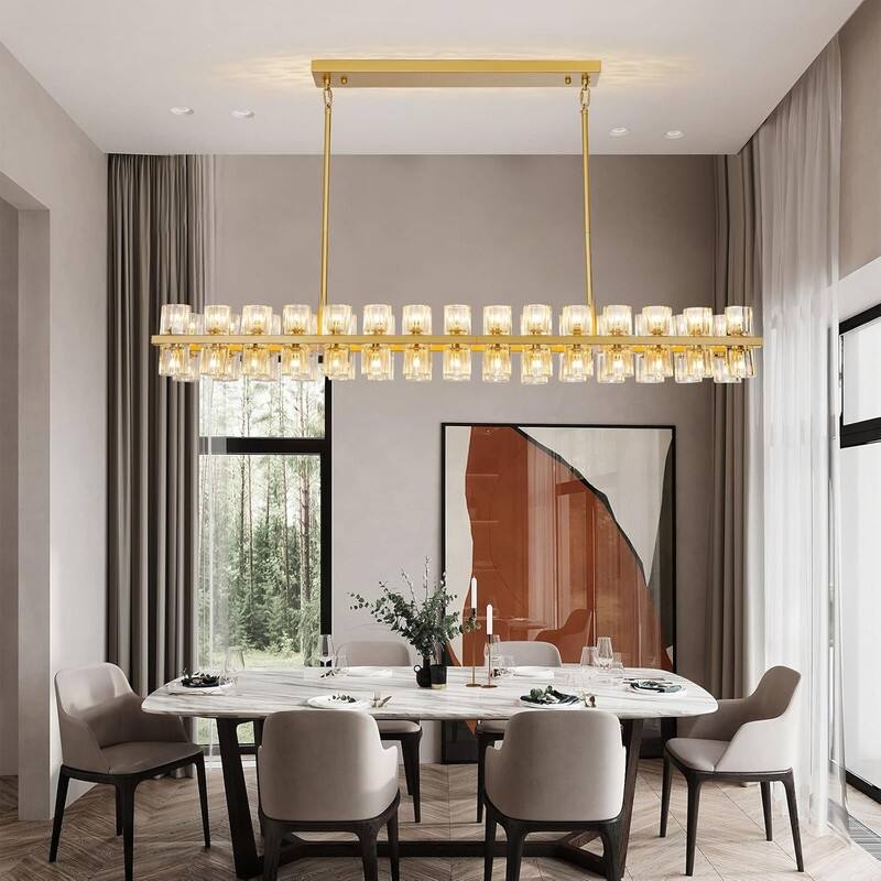 KAYLA Modern Chandelier with K9 Crystal