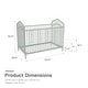 preview thumbnail 9 of 38, Novogratz Bushwick Metal Crib with Adjustable Mattress Height