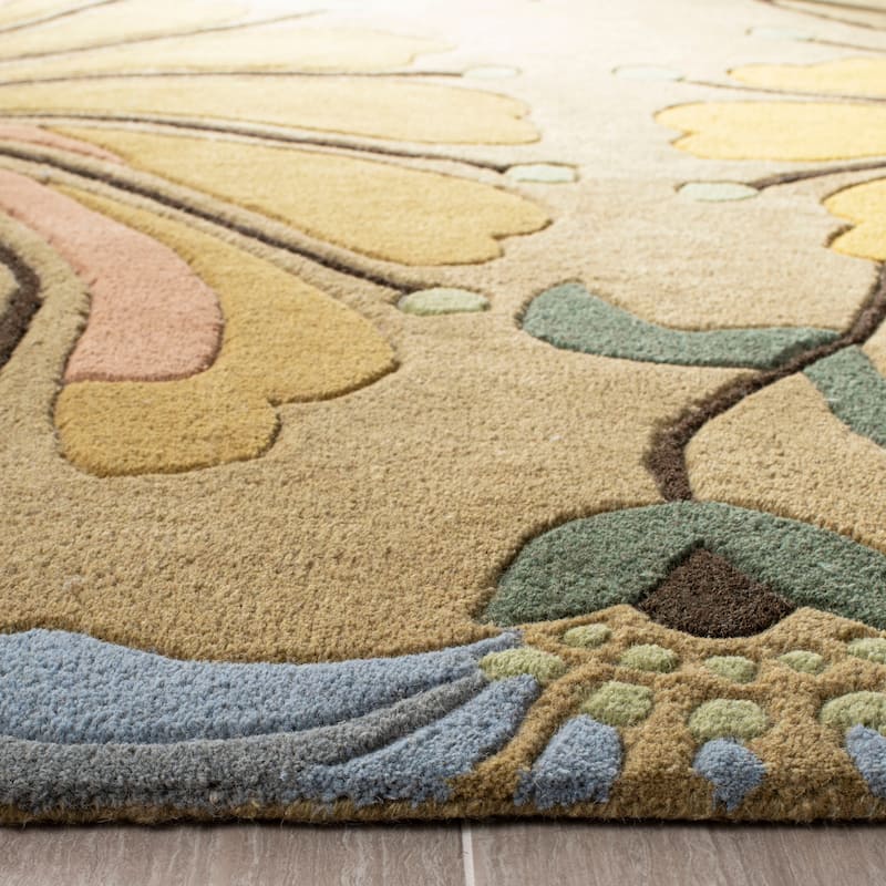 SAFAVIEH, Handmade Soho Renada Floral N.Z. Wool Rug
