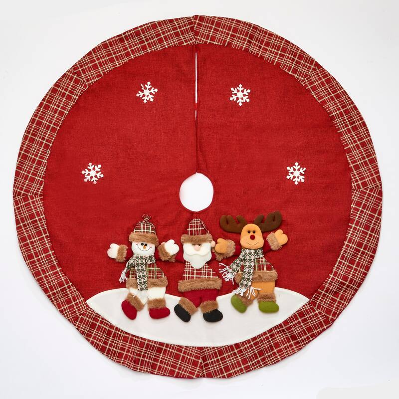 48" Christmas Embroidered Tree Skirt