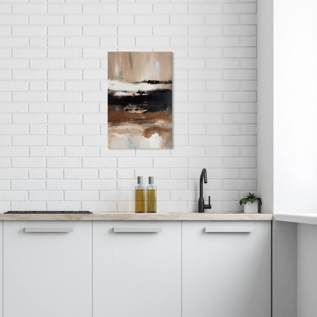 Wynwood Studio Abstract Chocolat Madness Brown and Modern & Contemporary Wall Art Canvas Print