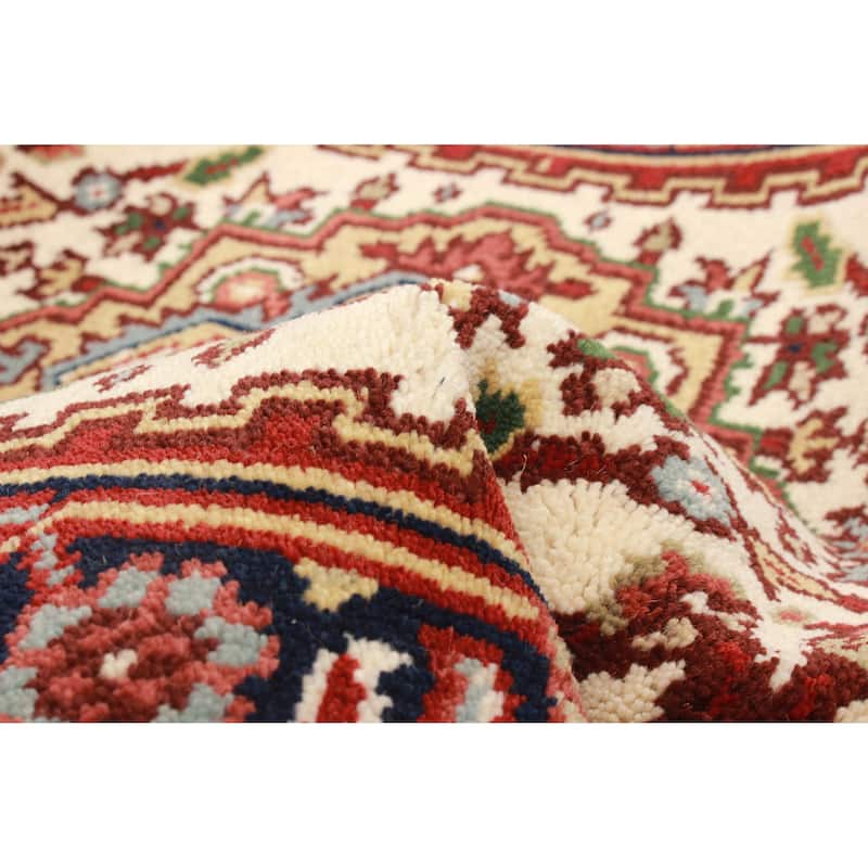 ECARPETGALLERY Hand-knotted Serapi Heritage Cream Wool Rug - 2'7 x 19'5
