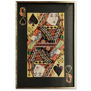 Playing Card Queen of Black Spade - Bed Bath & Beyond - 37534203