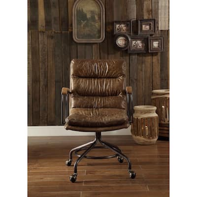 Moda Office Chair in Vintage Whiskey Top Grain Leather