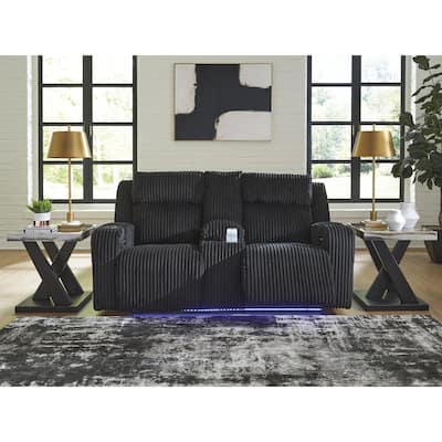 Signature Design by Ashley TwinBrooke Power Reclining Loveseat with Console - 78"W x 44"D x 42"H