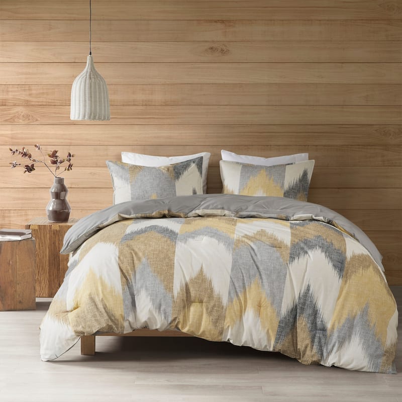 INK+IVY Alpine Yellow 3 Piece Comforter Mini Set - Full - Queen